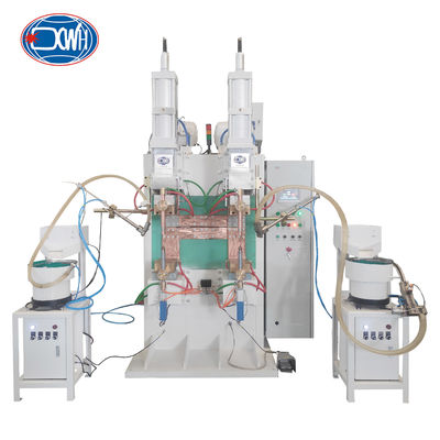 良い価格 Capacitive Discharge Nut Spot Welding Machine With Two Vibratory Bowl Feeder オンライン