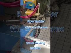 Welding 3+3mm wire and frame with row welding machine